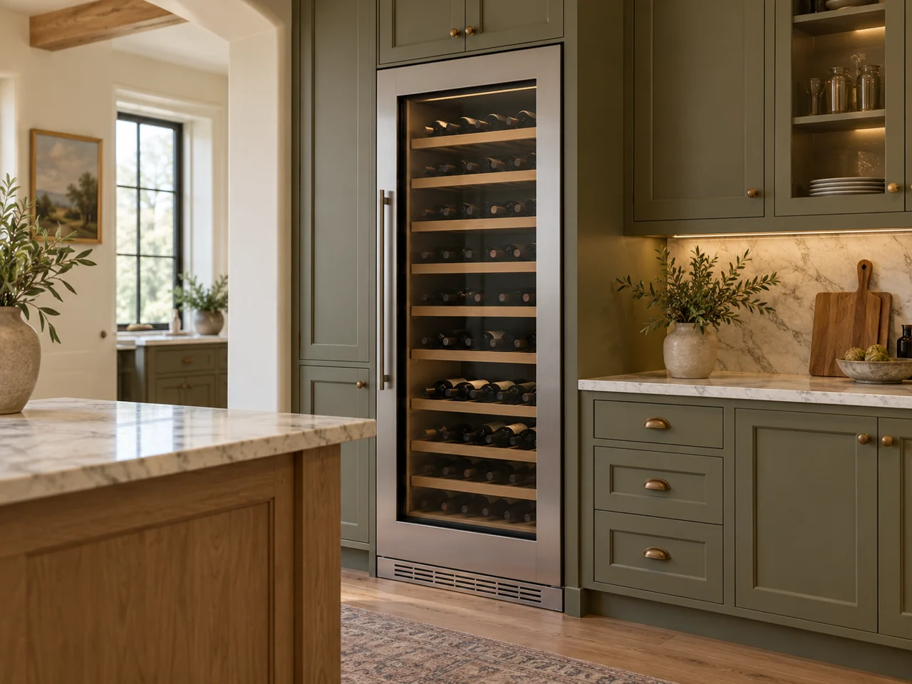 Illustration of a Thermador wine cooler