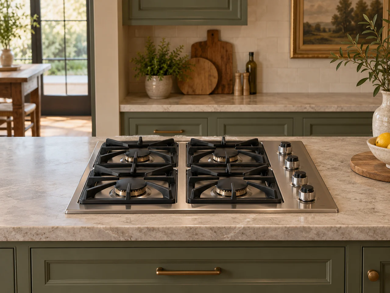 Illustration of Viking cooktop