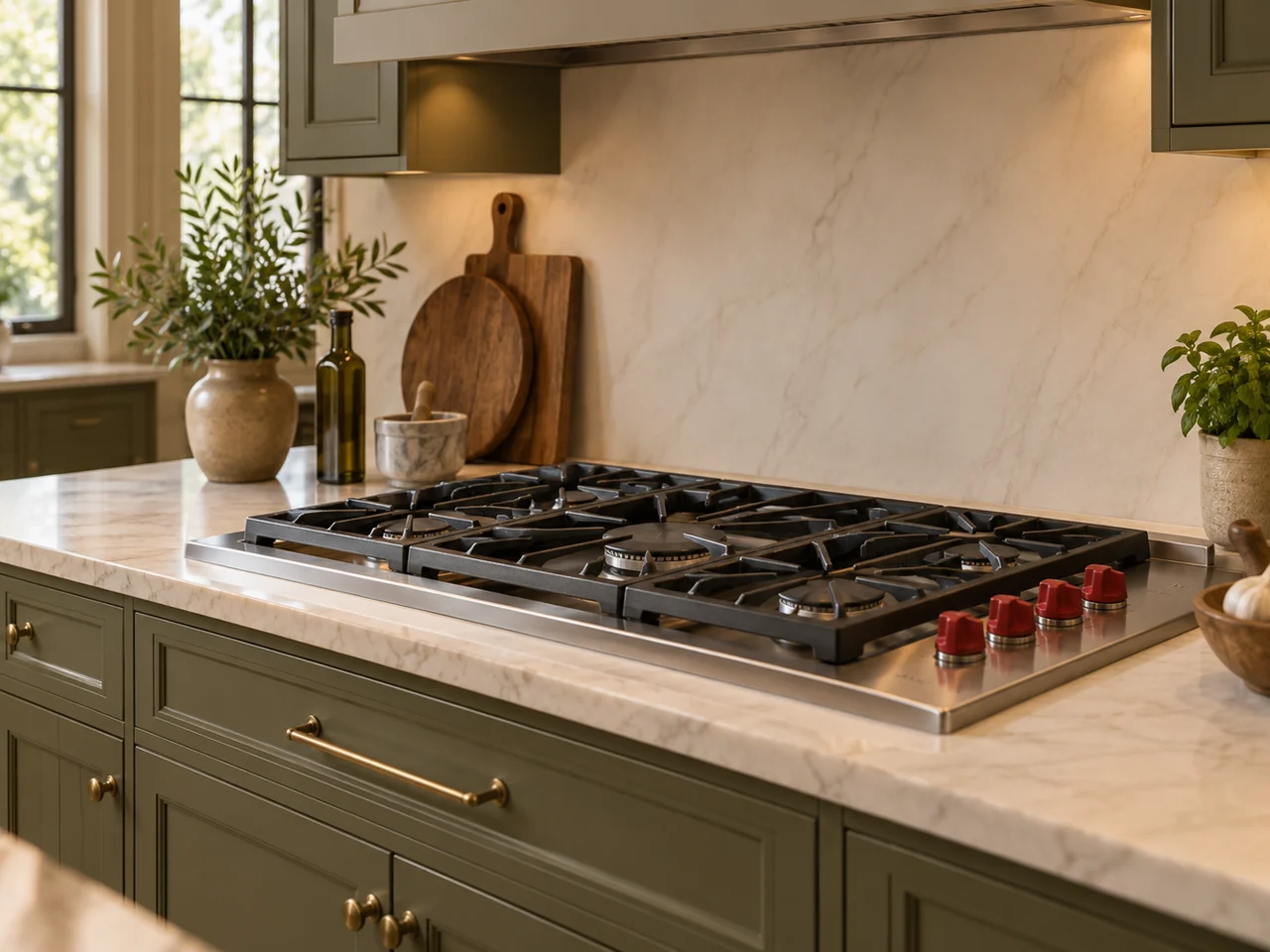 Illustration of Wolf cooktop