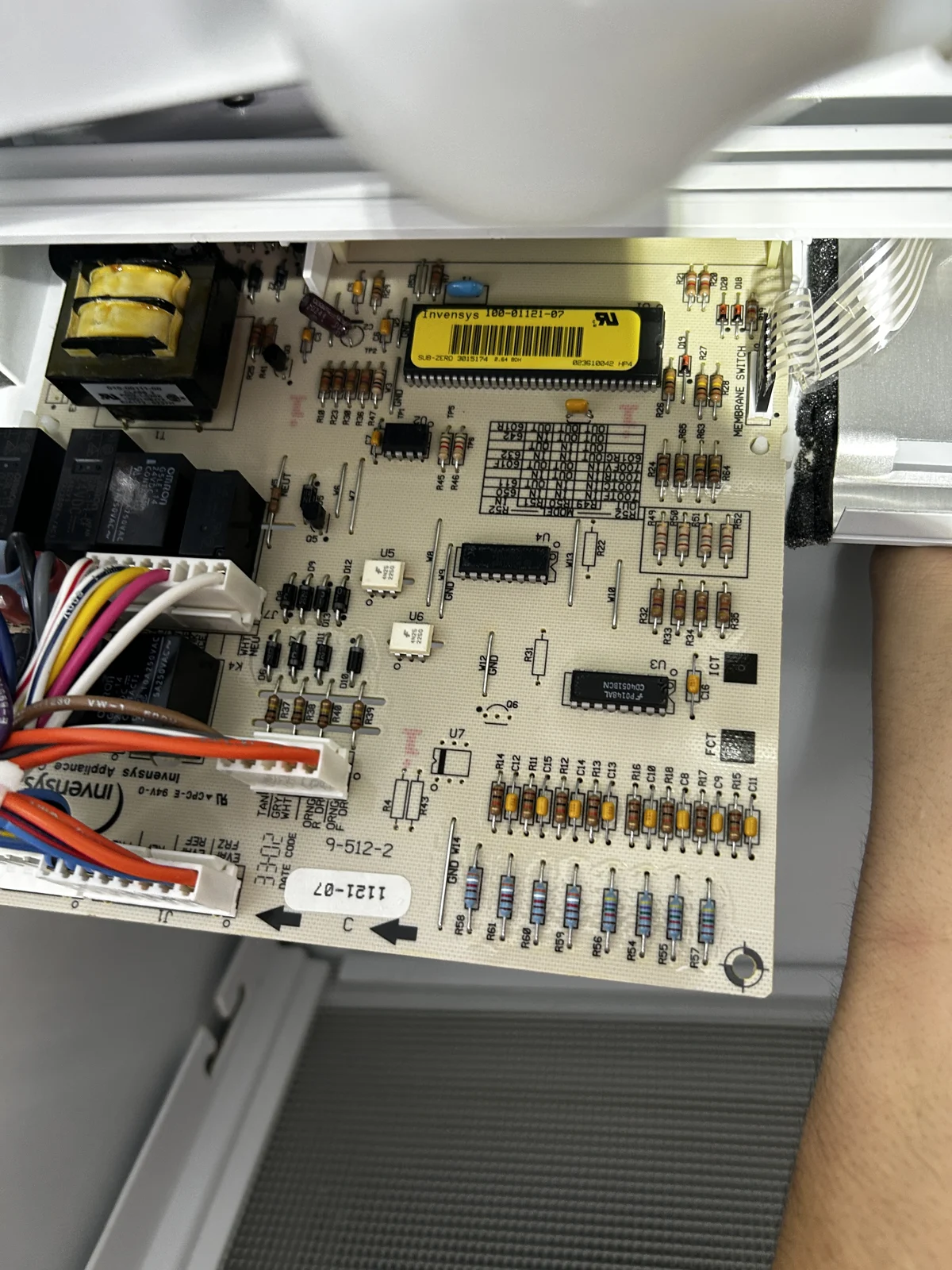 Refrigerator electronics from the owner’s work archive